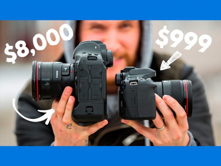 Comparación entre cámaras Canon de $ 1,000  VS $ 8,000 !!