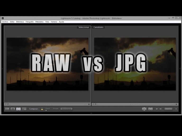 Comparación de formato RAW vs JPEG con ejemplos